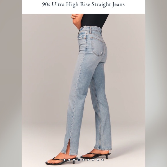 Abercrombie & Fitch Denim - Abercrombie & Fitch 90’s Ultra High Rose Straight jeans